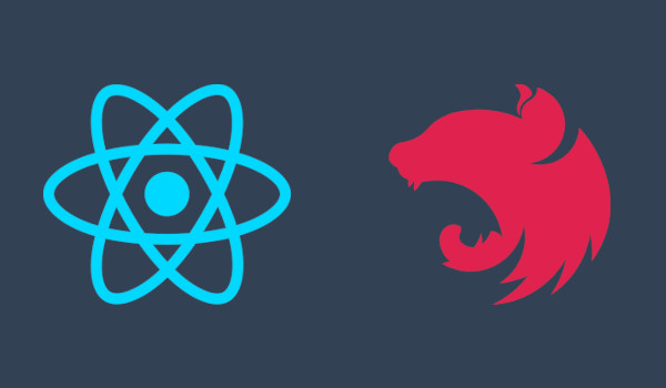 Logos de React y NestJS