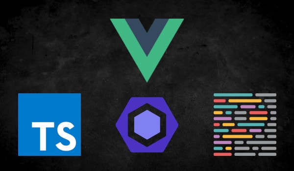Logotipos de Vue, Typescript, ESLint, Prettier